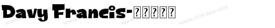 Davy Francis字体转换